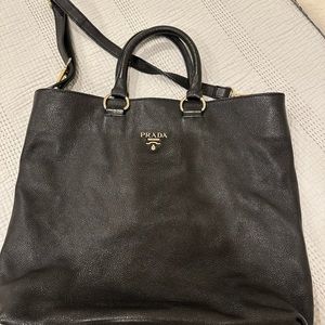 Prada bag in black leather